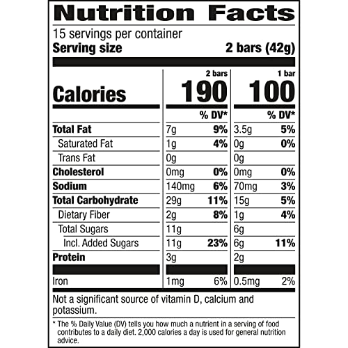 Nature Valley Crunchy Granola Bars, Oats 'N Honey, 30 Bars, 22.35 Oz (15 Pouches)