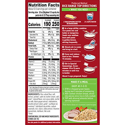 Rice A Roni, Herb & Butter Flavor, Rice Mix, 7.2 oz