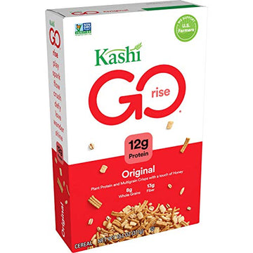 Kashi Go Breakfast Cereal, Vegetarian Protein, Fiber Cereal, Original, 13.1Oz Box (1 Box)