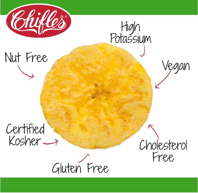Chifles Maduritos Sweet Plantain Chips - 24 Individual Bags - Sweet Plantain Snacks - Less Fat Than Most Potato Chips - Tasty Ve