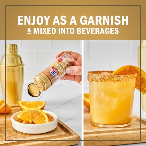 McCormick Finishing Sugar  Spiced Orange  Limited Edition  Bright Citrus Flavor with Warm Spices  For Muffins  Pie  Cocktails  Cider  Tea  and More  3.7 oz