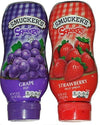 3 Set - Smuckers Squeeze Grape Jelly  Strawberry Fruit Spread, 20 Oz Bottles