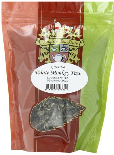 English Tea Store Loose Leaf Green Tea, White Monkey Paw, 2 Ounce
