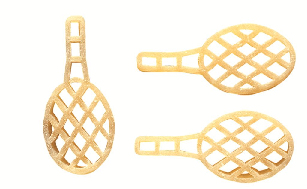 De Cecco Pasta, Racchette No.90, 1 Pound (Pack Of 12) - Made In Italy, High In Protein & Irom, Bronze Die