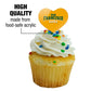 GRAPHICS & MORE Cupcake Picks Set of 6, Acrylic, University of San Francisco Heart Love Design, Model CUPT.HRT.ACR.6PK.CLCUSF500B