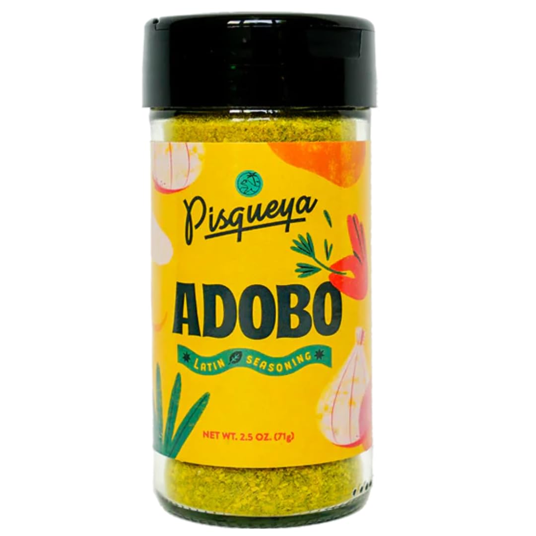 Pisqueya Adobo Multi-Purpose Seasoning, made with Dominican oregano. Low Sodium, All Natural, No Fillers, Non-GMO, No Preservati