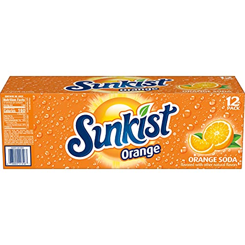 Sunkist Orange Soda  12 Fl Oz (Pack of 12)