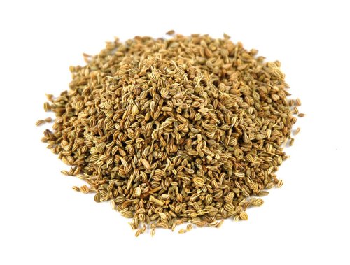 Pride Of India - Pack Of 6 - Ajwain Seed Whole 7 Oz (200 Gm) Medium Dual Sifter Jar | Gourmet Carom Seeds | Flavoring Agent For