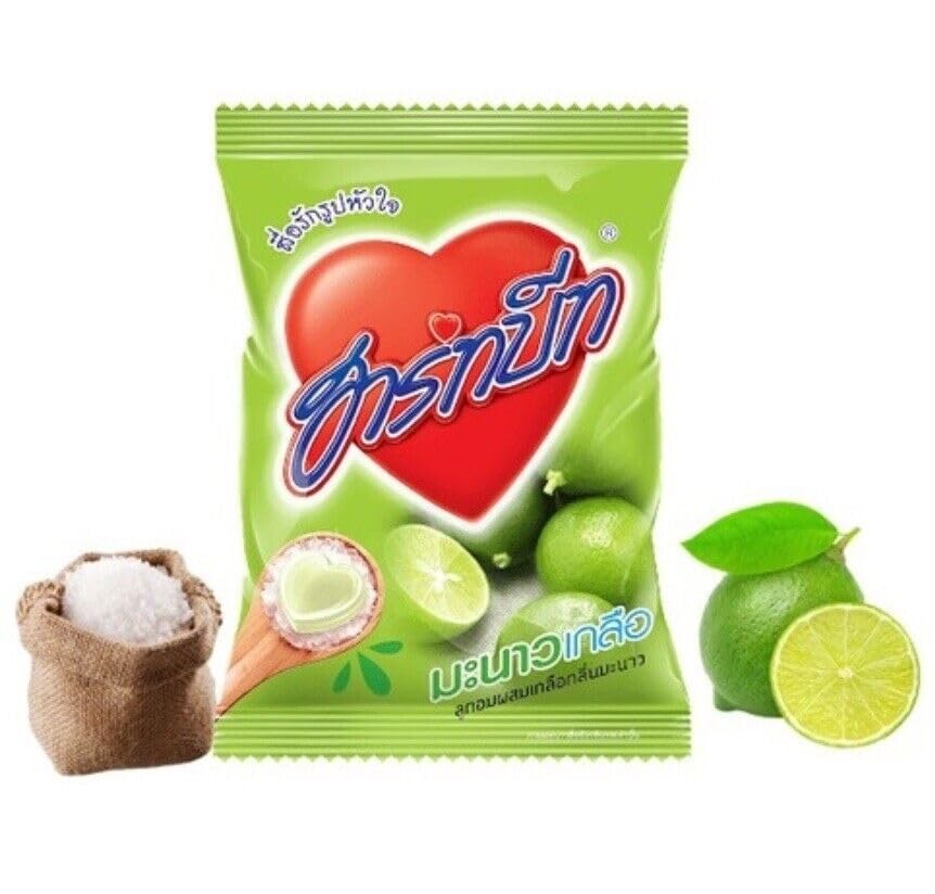 Generic Heartbeat Heart Shaped Hard Candy, Salted Lime Flavor, 10.58 Oz, 100 Counts
