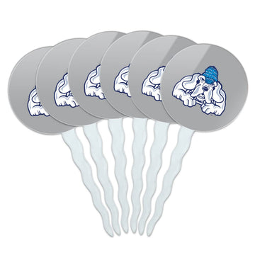 John Jay College of Criminal Justice Secondary Logo Cupcake Picks Toppers Decoration Set of 6