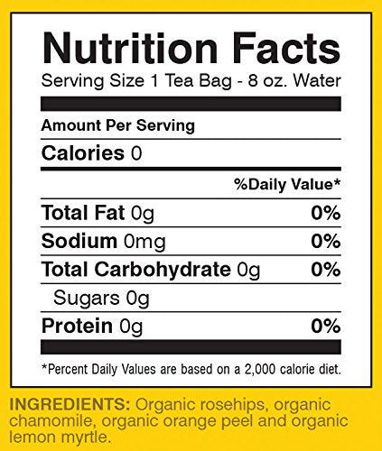 Davidson'S Organics, Chamomile & Fruit, 25-Count Tea Bags, Pack Of 6