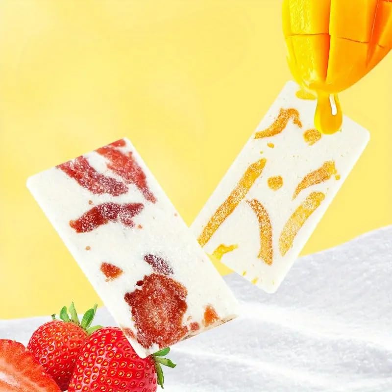 easyum Mango Milk Nougat & Gummy Treats, Real Fruit Slices, Perfect for Breakfast & Celebrations, 5.29oz, Shipping from California