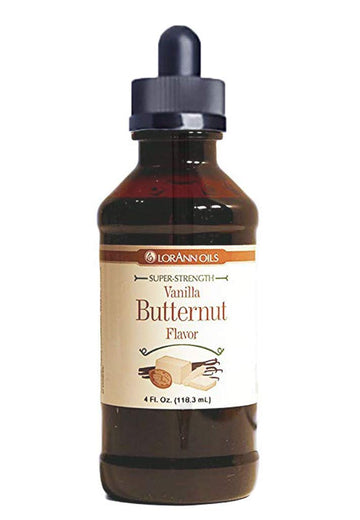 LorAnn Vanilla Butternut SS Flavor, 4 ounce bottle - Includes a threaded Glass Dropper