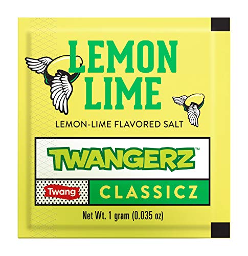 Twang Twangerz Snack Topping, Lemon Lime Flavor, 1 Gram Packets, Pack of 400
