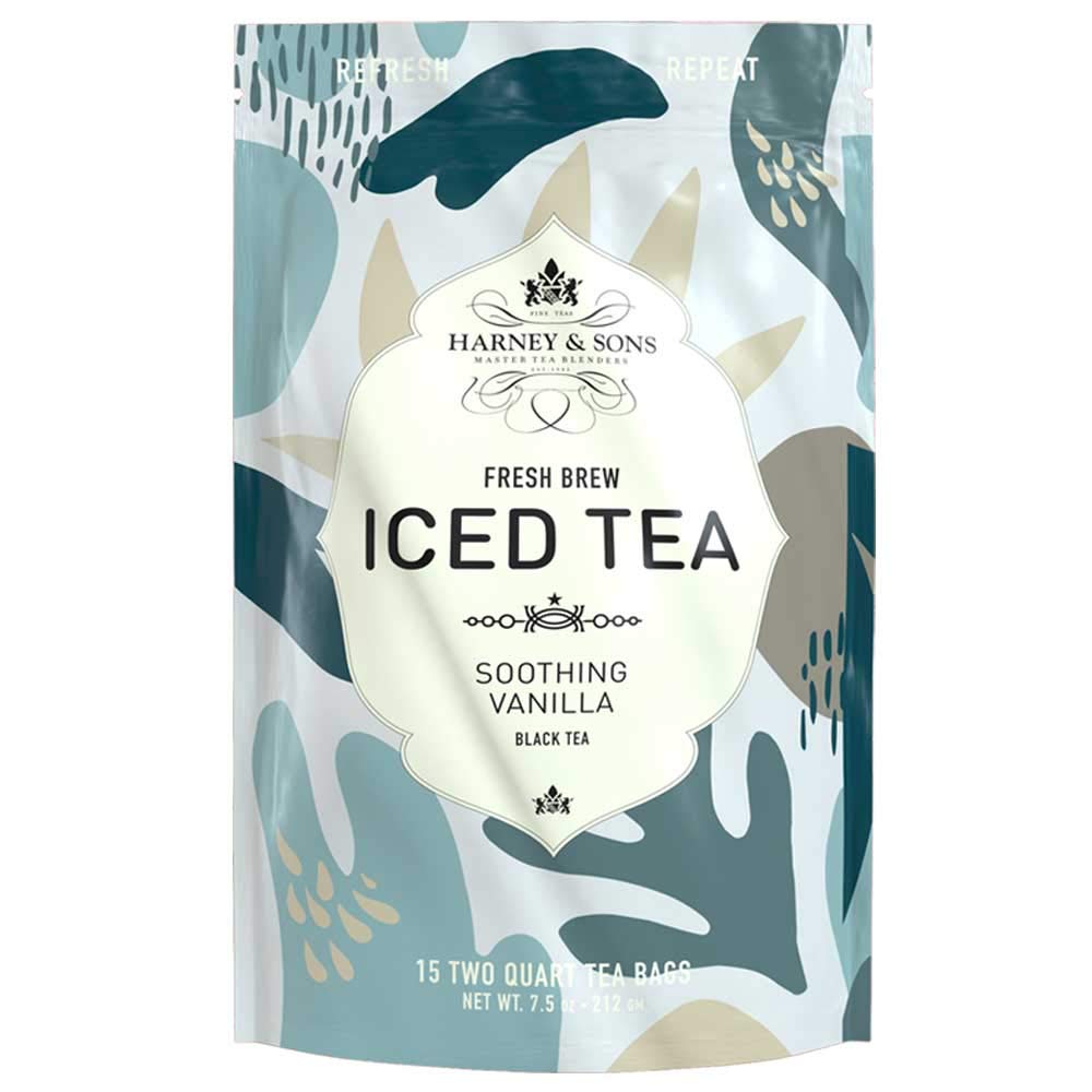 Harney & Sons Soothing Black Iced Tea Pouches - Vanilla, 15 Count, Model 20241