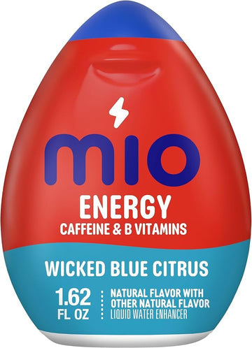 Southwind Enterprises MiO Energy Liquid Flavor Enhancer, Caffeine & B Vitamins, 0.56 Fl Oz (Pack of 3), Wicked Blue Citrus
