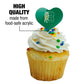 GRAPHICS & MORE Cupcake Picks Set of 6, Acrylic, Bronx Community College Secondary Logo Heart Decoration