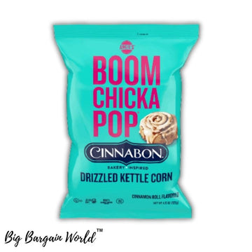 Deliciously Addictive Cinnamon Roll Flavored Drizzled Kettle Corn, 4 Oz 1 Bag Generic