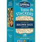 Lundberg Organic Thin Stackers Brown Rice Lightly Salted 6 Oz (Pack Of 1) Thin Rice Cakes Gluten-Free Vegan Healthy Snacks