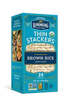 Lundberg Organic Thin Stackers Brown Rice Lightly Salted 6 Oz (Pack Of 1) Thin Rice Cakes Gluten-Free Vegan Healthy Snacks