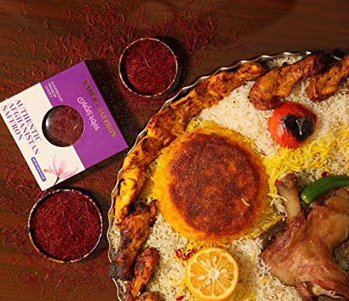 Kabura Saffron, Authentic Afghanistan Saffron Threads All-Red Saffron Spice For Tea, Rice, Milk, Soups, Chicken, Curry, Dessert,