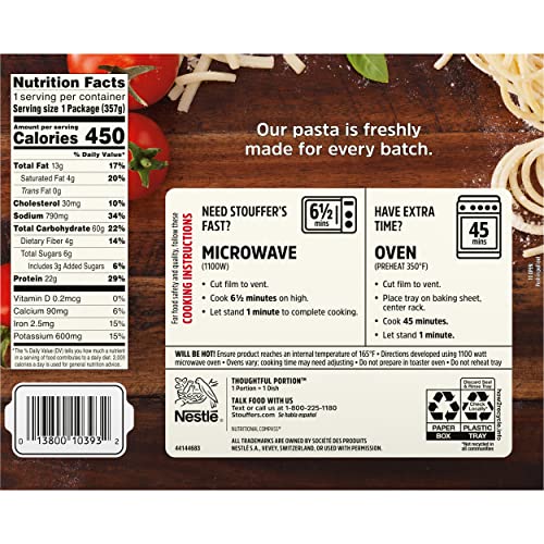 Stouffers Spaghetti with Meatballs, 12.59 Oz