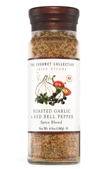 The Gourmet Collection Spice Blends Roasted Garlic And Red Bell Pepper Blend - Garlic Powder Seasoning For Cooking - Salt Free -