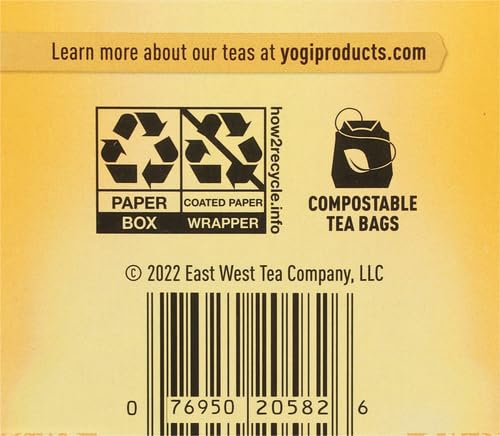 Yogi Tea Mango Ginger - Herbal Tea Bags, 16 Count, Yellow, Model 0076950205826