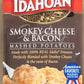 Idahoan Smokey Cheese & Bacon Mashed Instant Potato Mix Flakes, 4 oz, 3 Pack