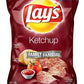Canadian Lays Ketchup Chips (Imported From Canada) - 1 Family Size Bag
