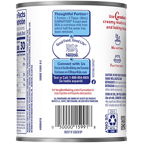 Nestle Carnation Lowfat 2% Evaporated Milk, Vitamins A and D Added