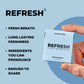 Refresh Gum Peppermint - Sugar Free, Natural Flavors, Vegan, 12 Pcs (Pack of 12)