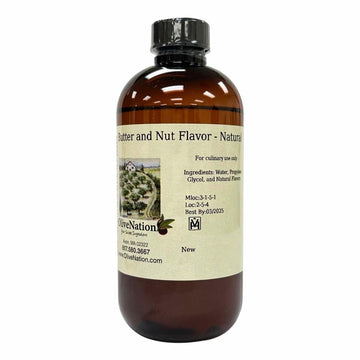 OliveNation Butternut Flavor, Butter and Nut Flavoring for Sweet & Savory Baked Goods, Beverages, Non-GMO, Gluten Free, Kosher, 