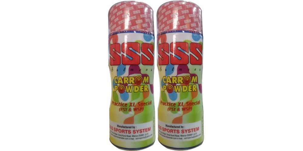 Triple S Carrom Powder Export Quality - Prepared as per International Specifications - 70g (Pack of 2)