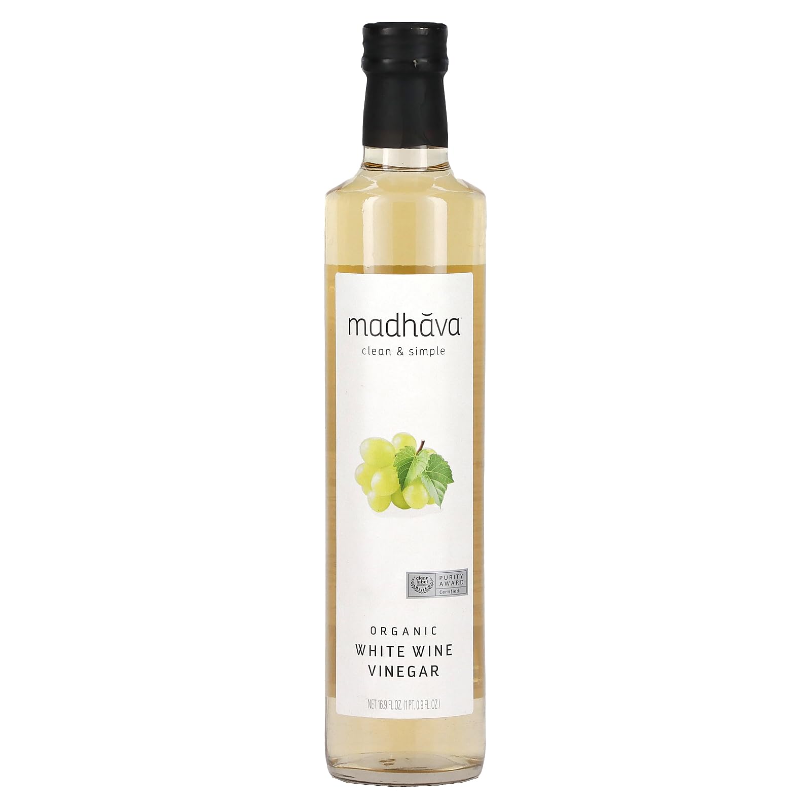 Organic White Beverage-Inspired Vinegar  16.9 Fl Oz  Madhava Natural Sweeteners
