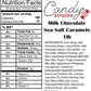 Candy Retailer Milk Chocolate Sea Salt Caramels, 1lb Bag