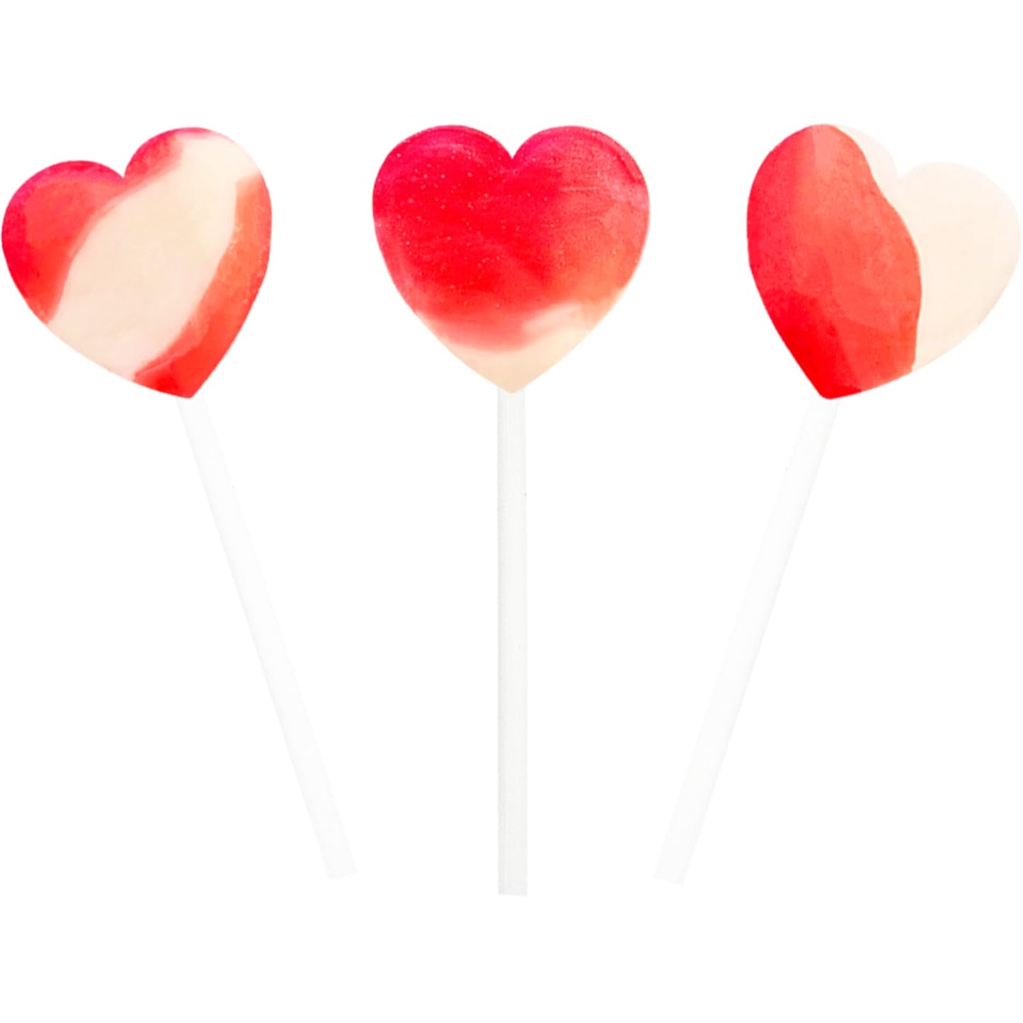 Fruidles Lollipops Mini Heart Shaped Flavored Delicious Lollipop, Individually Wrapped, 5G Lollipop (120 Lollipops, Strawberry &