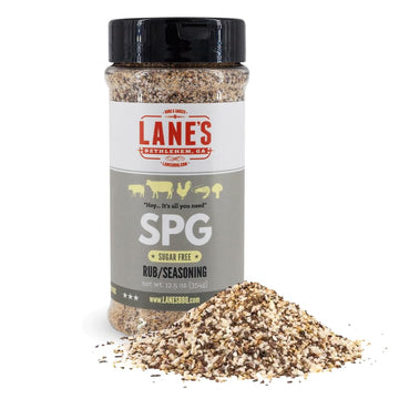 Lane'S Spg Seasoning & Rub, All-Natural Coarse Ground Salt Pepper Garlic Seasoning For Any Types Of Dishes, Classic Bold Flavor,