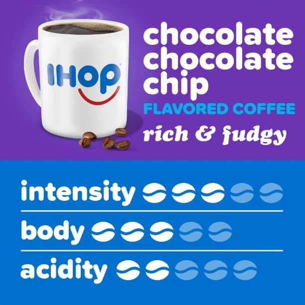 Ihop Chocolate Chocolate Chip Flavored Keurig K-Cup Coffee Pods, 22 Ct Box