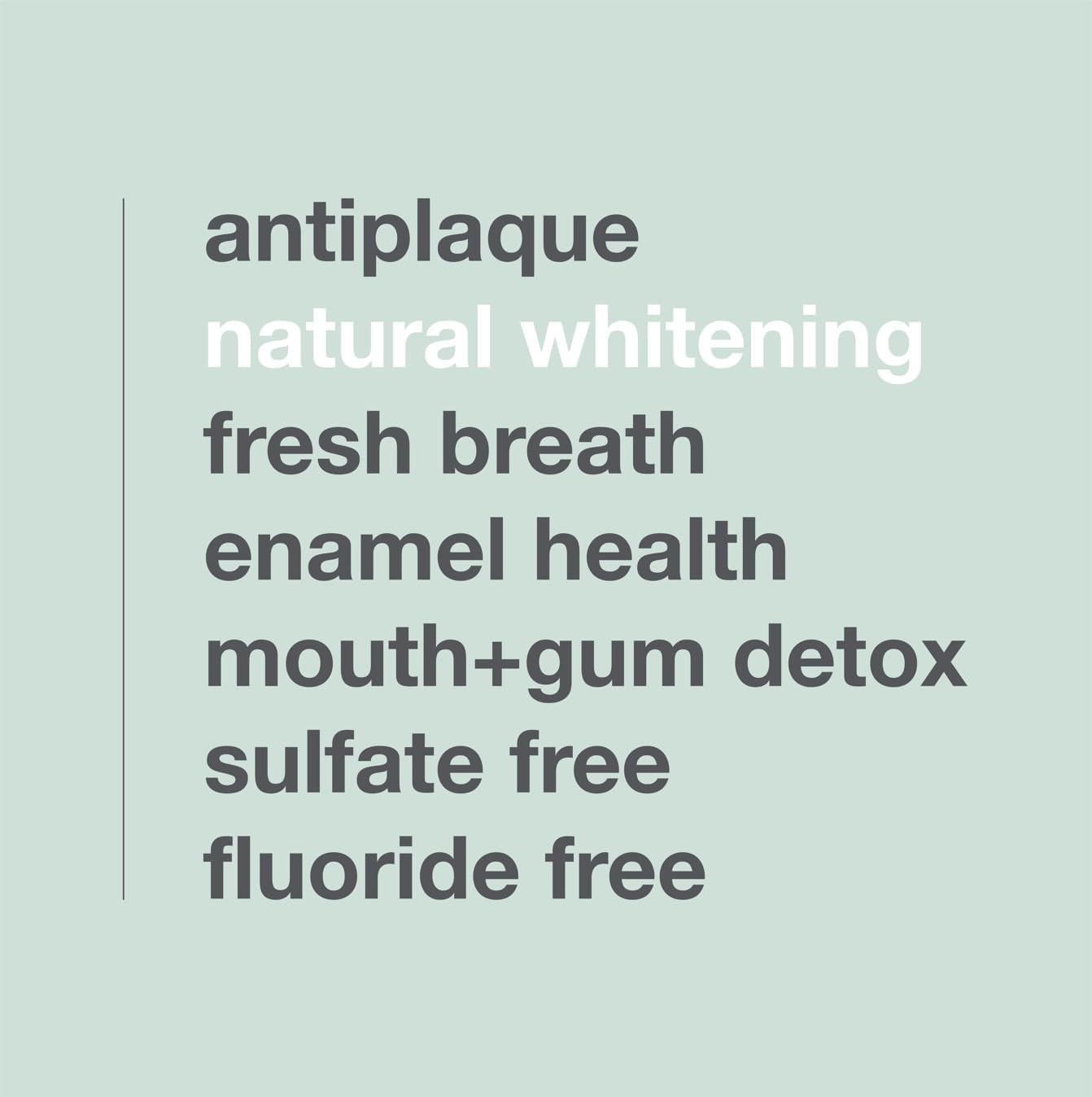 Davids Fluoride Free Toothpaste, Teeth Whitening, Antiplaque, Sls (Sulfate) Free, Promotes Enamel Health, Mouth & Gum Detox, Ewg Verified, Natural Peppermint, 5.25Oz (3 Pack)