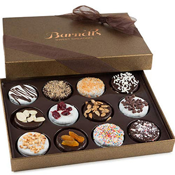 Barnett   S Chocolate Cookies Gift Basket, Gourmet Christmas Holiday Corporate Food Gifts In Elegant Box, Thanksgiving, Hallowee