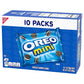 OREO Mini Chocolate Sandwich Cookies, 10 Snack Packs