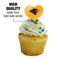GRAPHICS & MORE Cupcake Picks Set of 6 - Acrylic Heart Decoration - University of Montevallo