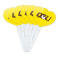 GRAPHICS & MORE Cupcake Picks Set of 6 - Acrylic Heart Toppers - Quincy University