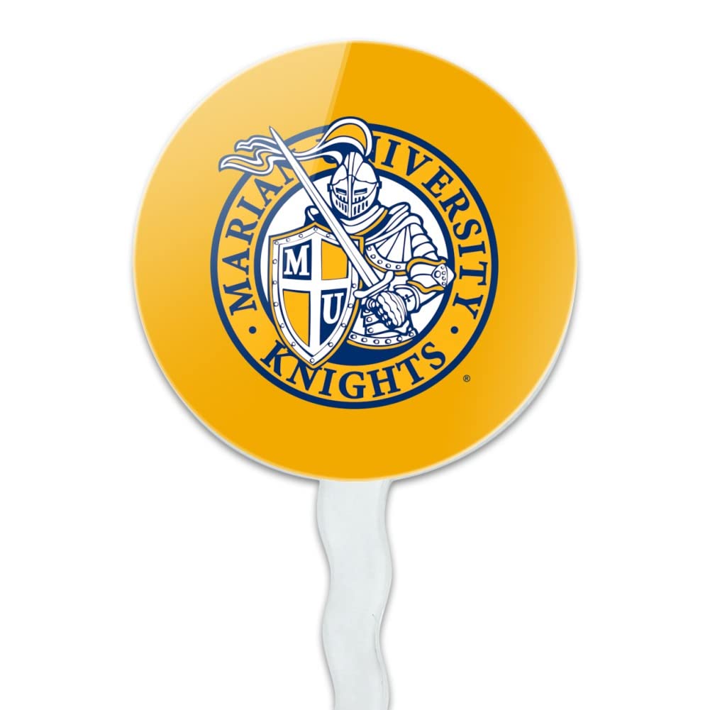 GRAPHICS & MORE Cupcake Picks Set of 6, Acrylic Decoration, Marian University Design