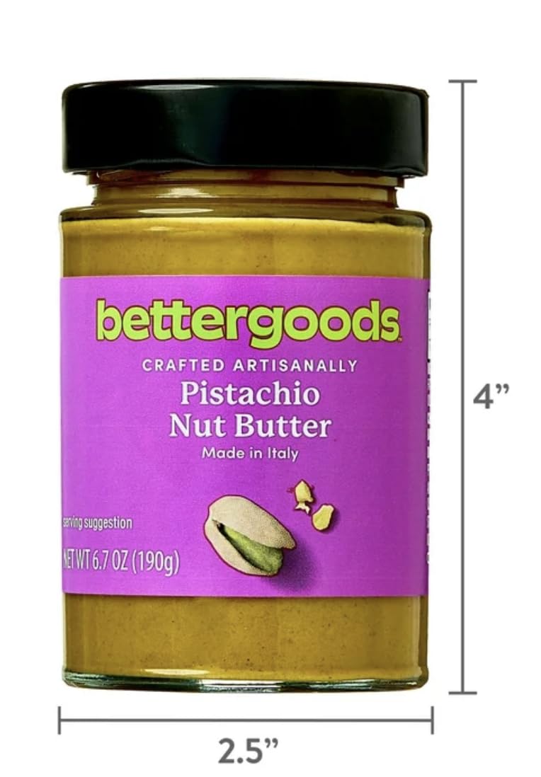 Bettergoods Pistachio Nut Butter, 6.7 Ounce (Pack Of 1)