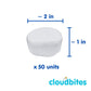 Cloudbites Individually Wrapped Marshmallows | 50 Units | Toasters | Great For S'Mores Or Snacks