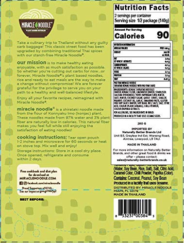 MIRACLE NOODLE Ready To Eat Pad Thai, 10 OZ