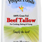 Proper Foods 100% Grass-Fed Beef Tallow - Pasture Raised - For Cooking, Baking & Frying - 16 Oz