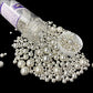 Edible Pearl Sugar Sprinkles Silver Candy 120G/ 4.2Oz Mixing Size Baking Cake Decorations Cupcake Toppers Cookie Decorating Ice
